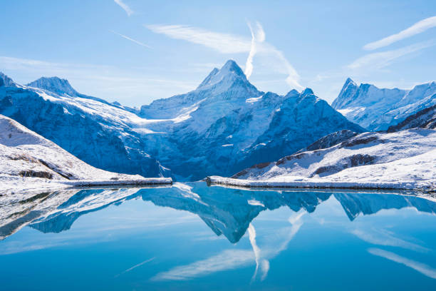 Image of glacial lakes and peaks in the Canadian Rockies